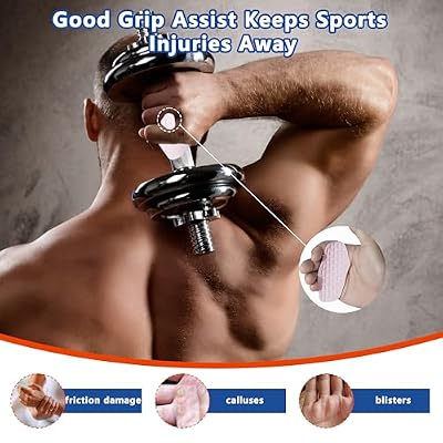 Silicone Gym Grips for Weight Lifting,Workout Gloves for Women Men Alternative,Anti Slip Gym Workout Grip,Rubber Gym Hand Grips-Weightlifting Grips Pad for Barbell,Pull Up,Ryptfit,Training