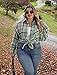 Dookttker Womens Plus Size Buffalo Plaid Flannel Shirts Jackets Button Down Blouses Tops Fall Clothes Fashion Outfits