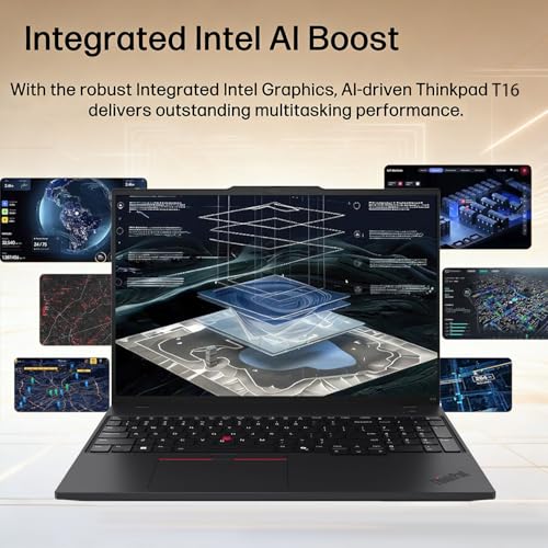 Image of Lenovo ThinkPad T16 • 16 inch WUXGA Touchscreen Laptop • Intel Core Ultra 7 165U (Beat i9 13900H) • 64GB RAM • 2TB SSD • Win 11