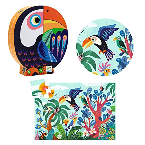 Juguete marca Djeco T&G. Modelo P. Silueta Coco el tucán FSC