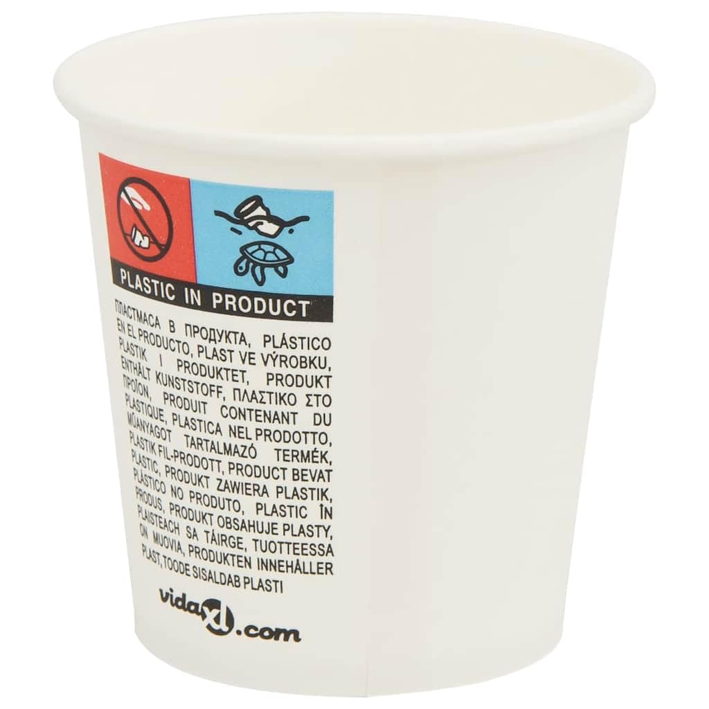 Tazze da caffè in carta 1000 pezzi 4oz 100ml Bianco Bicchieri usa e getta Tazza per caffè, Cureaux ed eventi