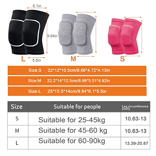 3 Pairs Volleyball Knee Pads For Dancers Work Yoga Protective Knee Pad For Women Girls Men Anti Slip Sponge Kneepa3 Pairs Volleyball Knee Pads For Dancers Work Yoga Protective Knee Pad For Women Girls Men Anti Slip Sponge Kneepads Brace Soft Breathable Elastic Knee Protectords Brace Soft Breathable Elastic Knee Protector #TOP3