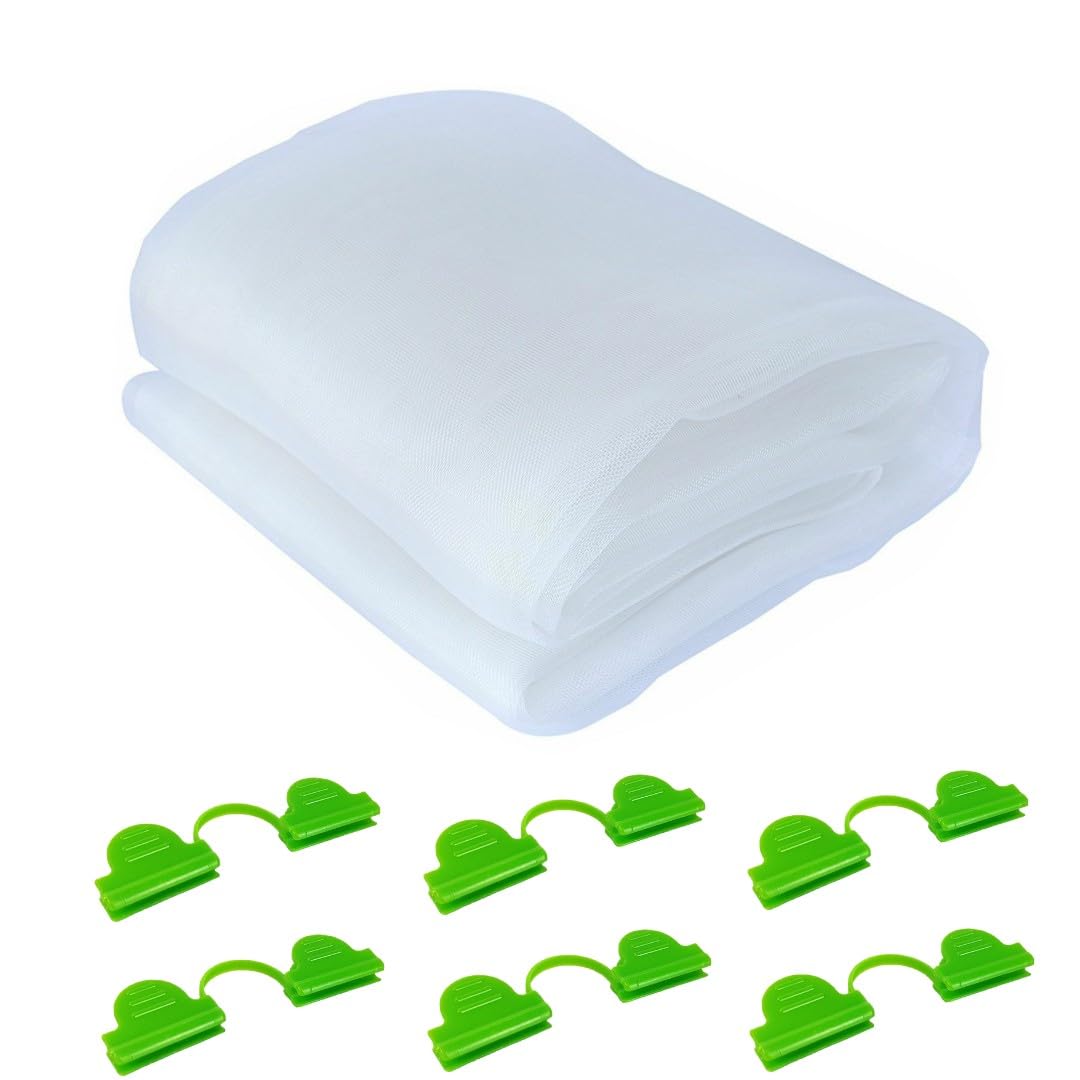Garden Tailor Tuinnet, plantenbeschermingsnet, insectenwerend net, fijnmazig, beschermnet, tuinplanten-beschermingsnet voor groenten, bloemen, vruchten, planten, fruitgaard, 3 x 6 m