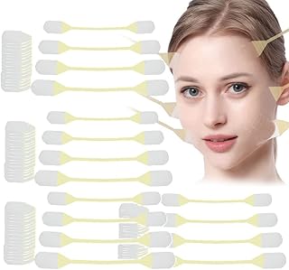 Fita facial invisível Power-Lifter, fita facial invisível, fita facial para lifting facial, fita facial invisível com faixas, fita de elevação invisível com corda (4 caixas)