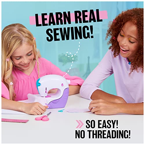 Cool Maker 6063835 Stitch ‘N Style Fashion Studio, Pre-Threaded Sewing Machine Toy With Fabric And Water Transfer Prints, Arts & Crafts Kids Toys thumb #1