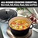 MÜELLERHOME 6 Quart Enameled Cast Iron Pot Dutch Oven, Heavy-Duty Oven-Safe up to 500° F, & Across All Cooktops, Casserole Dishes for Ovens, Bread Pan with Lid and Knob, Cast Iron Cookware, Black