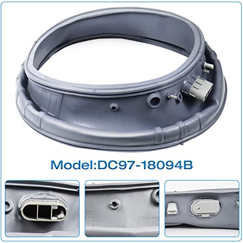 Upgraded Dc97-18094B Washer Door Seal Gasket Replacement For Samsung Washer Parts Wf42H5000Aw/A2, Wf42H5200Ap/A2, Wf42H5200Aw/A2,Rubber Oem Door Seal Replaces Ap5917067,Ps9606239,4000547,Eap9606239 #TOP4