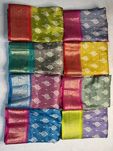 Image of Kashmiri Print Tussar Silk Saree for Women with Unstitched Blouse Piece for All Occasions