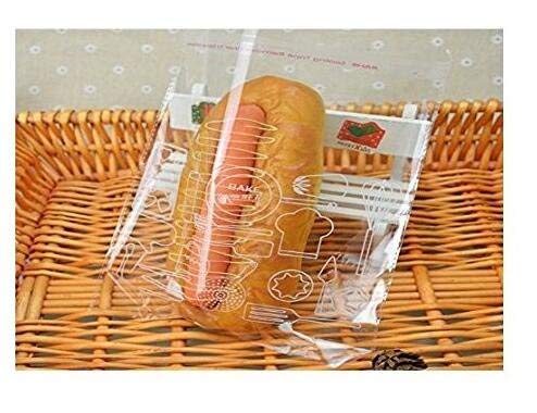 Vasana - 100 sacchetti trasparenti richiudibili in cellophane, 11,5 x 14 cm, per alimenti, dolci, prodotti da forno, candele, sapone, biscotti, regali, bomboniere