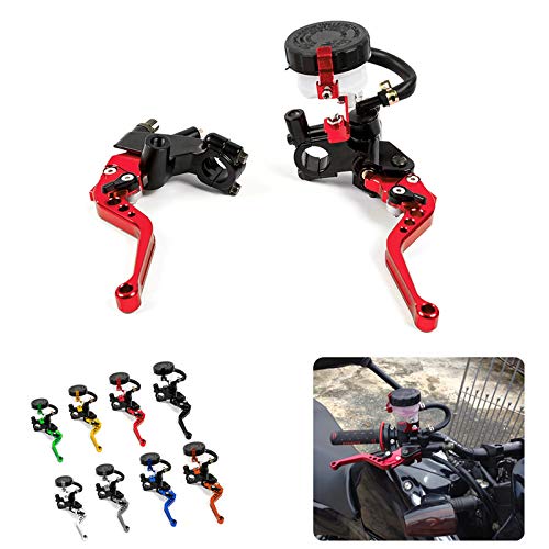 CENPEK Leviers Frein Embrayage Moto Universels 7/8" 22mm - Maître Cylindre Gauche Droite Pour La Plupart Des Motos