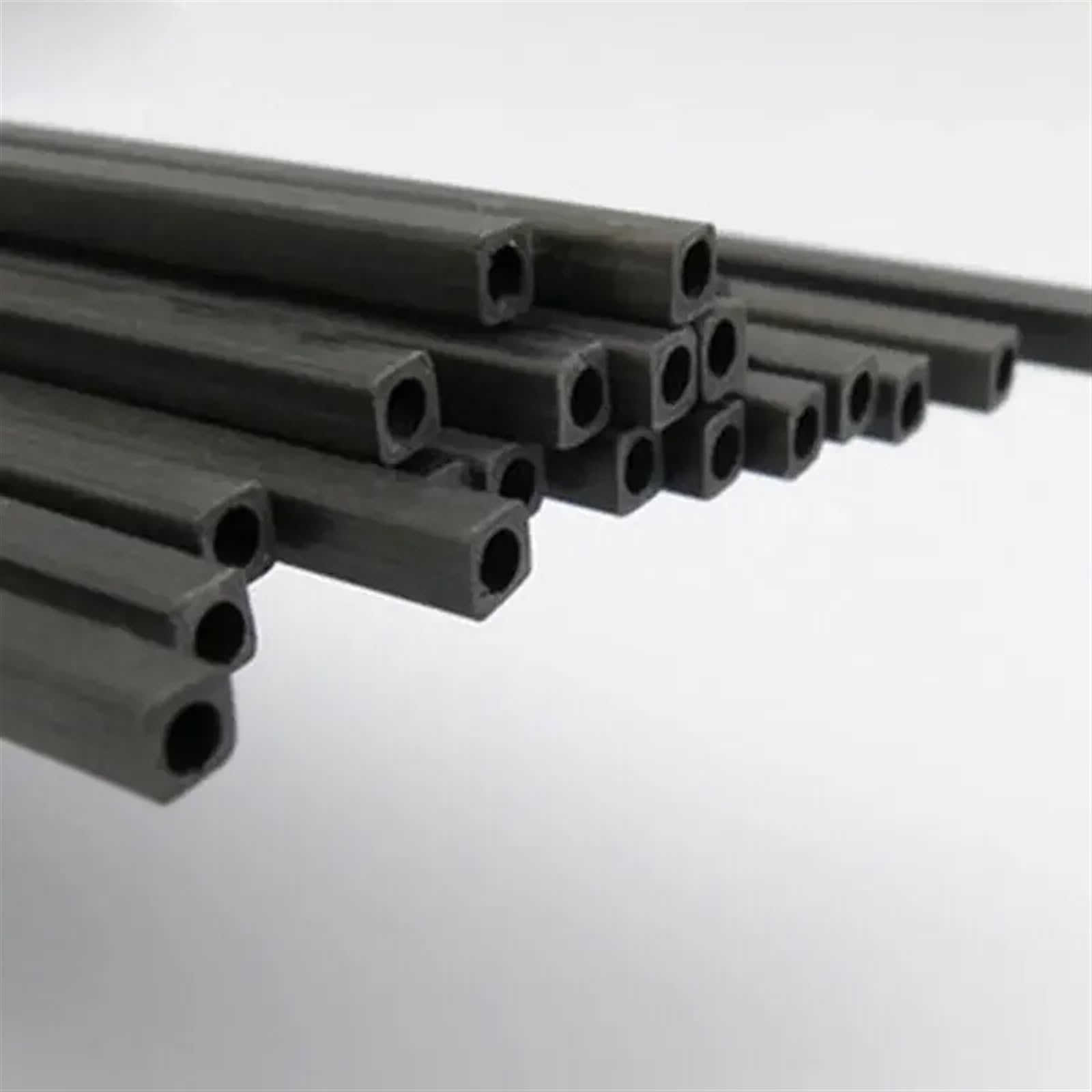 Tubo Cuadrado De Fibra De Carbono Tubo cuadrado de fibra carbono L 500 mm Diámetro exterior 2,5 3,0 4, 6 8 10