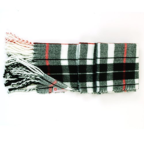 Alpine Swiss Mens Plaid Scarf Soft Winter Scarves Unisex,Red Plaid,One Size #TOP1