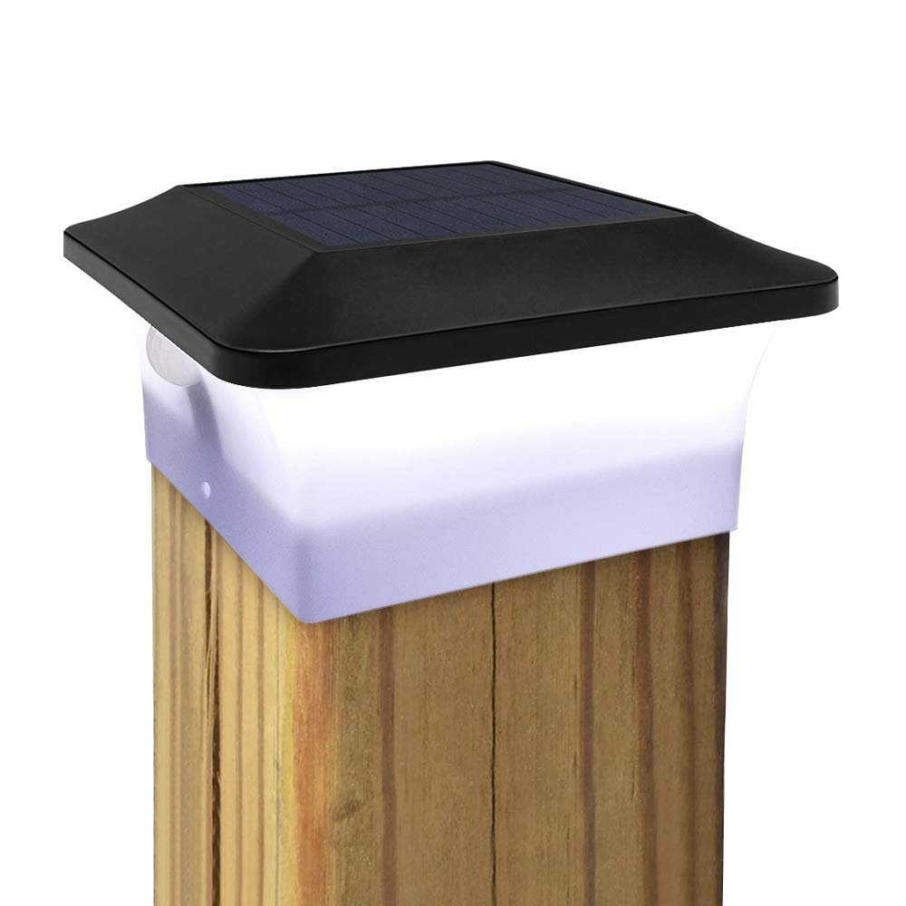 Buy New Solar Post Lights, Outdoor Motion Sensor Solar Post Cap Light