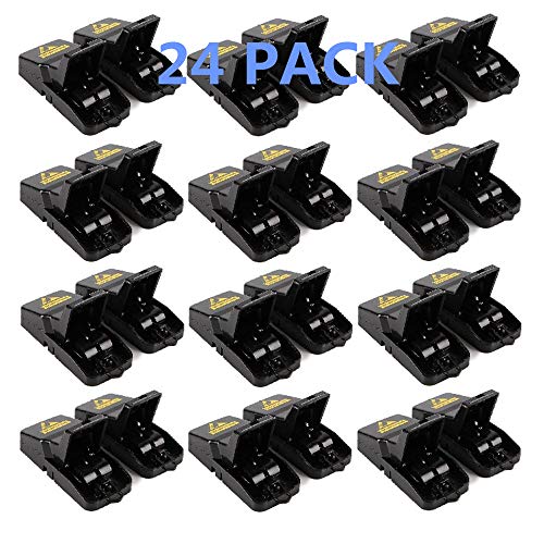 Preisvergleich Produktbild Diligencer 24 Stück Wiederverwendbare Mausefalle Rattenfallen Einfache Verwendung Qualität Sofort töten Humane Goodnature Rattenfalle Für den Innenbereich im Freien