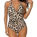 AOOSA Costume da Bagno Intero da Donna, Costumi da Bagno Donna Leopardati Sexy...