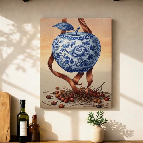 Toile murale à suspendre premium pour restaurant et salon élégant