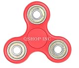 Krazy Spinner Hand Spinner Toy, Stress Reducer Ultra Durable High Speed Ceramic Bearing Finger Toy, Lucky Red