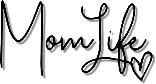 Calcomanía de corazón de Mom Life, calcomanía de vinilo de bomba para automóvil, camión, computadora, en cualquier lugar, vinilo premium para