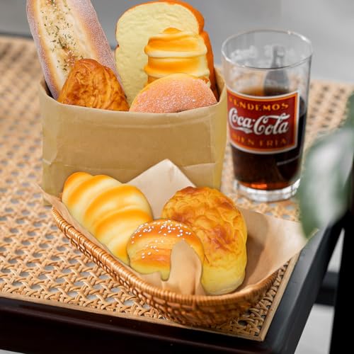 Meiwlong 8 Pcs Fake Bread Sets,Artificial French Faux Bread Décor Plastic Fake Bread Loaf for Kitchen Bakery Restaurant Decoration by Meiwlong - Image 7