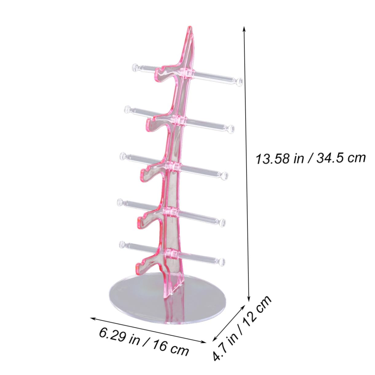 Gatuida 5pares Estante De Acrílico para Gafas De Sol Soporte Portátil Diseño De