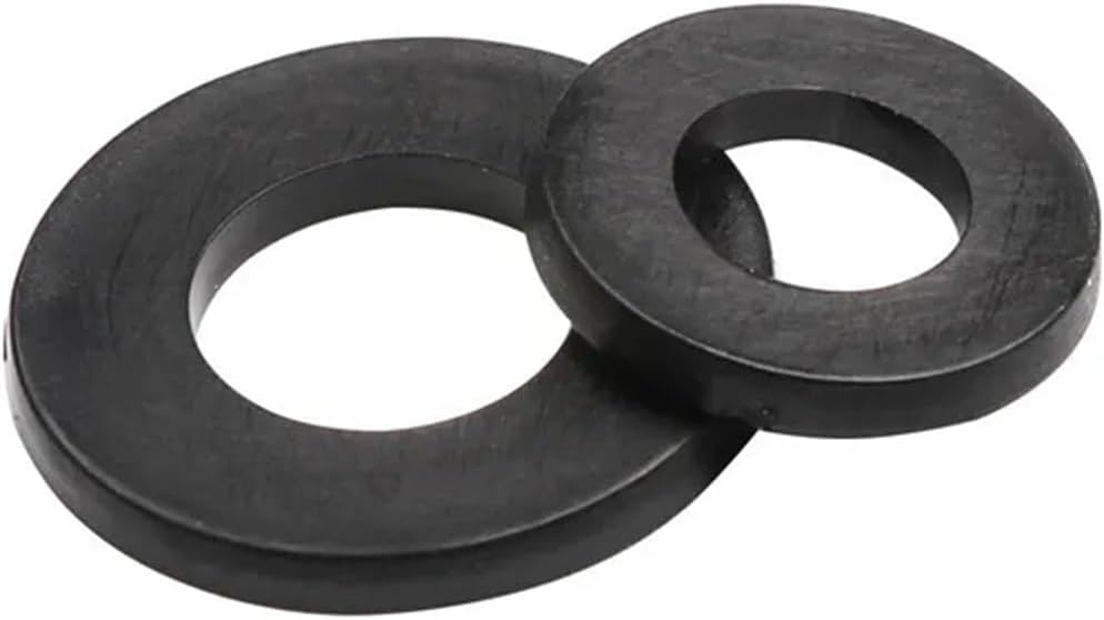 RUASHHYVB Hardware Fittings 350/500pcs Nylon Plastic Insulation Washers M2 .5 M3 M8 Black Spacers Seals Set Gasket Ring Kit Seal Washer(480pcs)