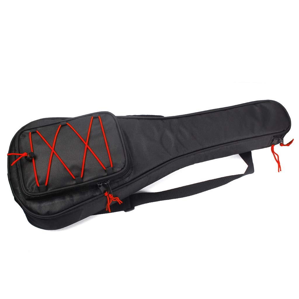 Alnicov Estuche para ukelele de concierto, Bolsa geométrica acolchada de algodón de 24 pulgadas, Estuche para guitarra, Instrumentos musicales