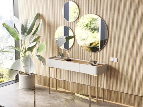 Kit 3 Espelhos Decorativos Redondos de 19 a 59cm para Decoração, ...