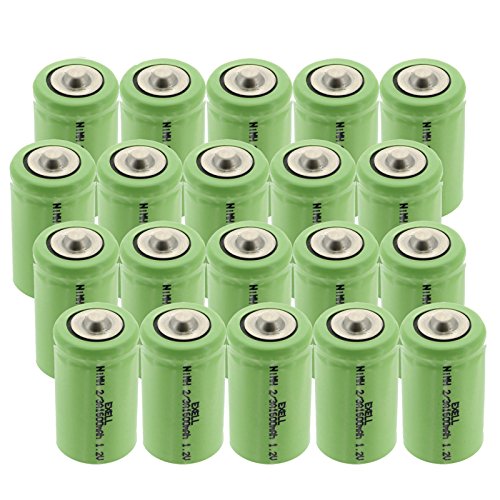 20x Baterías Recargables NiMH 2/3A 1600mAh 1.2V Exell miniatura 1