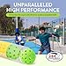 Pro Aviana Outdoor Pickleball Balls USAPA Approved for Tournament Play 6 12 48 Packs Durable 40-Hole Design Ideal for All Skill Levels Pickleball Accessories Pickleball Balls Outdoor (Green 12 Pack)