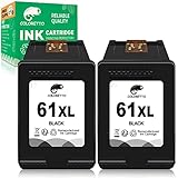 COLORETTO Remanufactured Printer Ink Cartridge Replacement for HP 61XL to use with HP Deskjet 1000 1