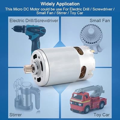 Motor RS 775 DC 12V Çift Bilyalı Rulman 35-9000rpm RS775 Uzun ömürlü tork (rpm): 3500rpm, Voltaj (V): 12V