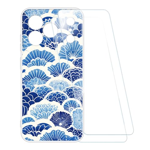 ESACMOT �v�����g�P�[�X + 2�������K���X�t�B���� Doogee Note 56 Pro �Ƃ̌݊�������, �Ռ��z���\�t�g�J�o�[ HD�N���A (�g)