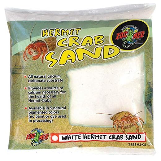 Zoo Med Hermit Crab Sand [Set of 12] Color: White