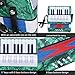 shenruifa 17 Key 8 Bass Piano Accordion Musical Instrument for Beginners Students (Green)