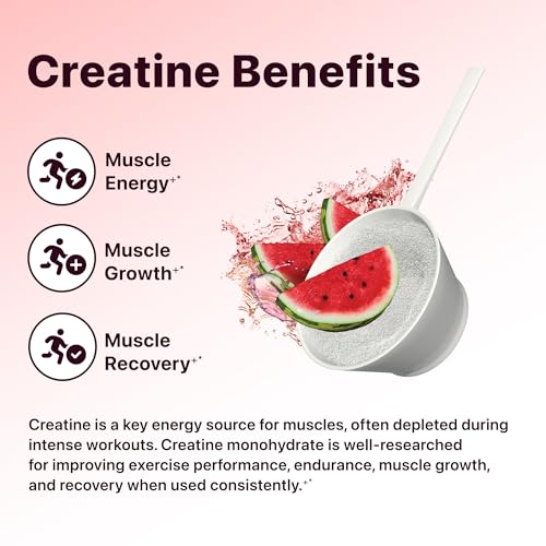 Image of Flat Tummy Pre Workout Powder for Women - Energy, Endurance, and Muscle Support with 3g Creatine, 1.6g Beta-Alanine, Electrolytes - Watermelon Flavor - 30 Servings