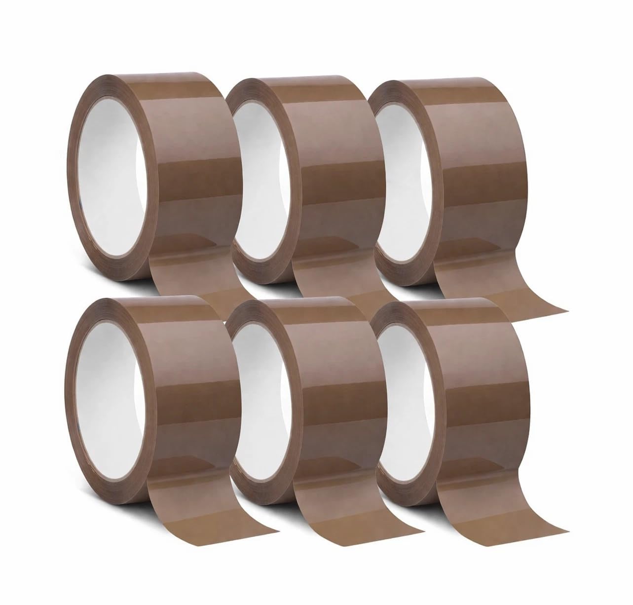 Generico Nastro Adesivo Avana Silenzioso 36 Rotoli 50mm x 66m - Imballaggio Professionale per Scatole, Pacchi, Spedizioni Ecommerce, Magazzino, Traslochi