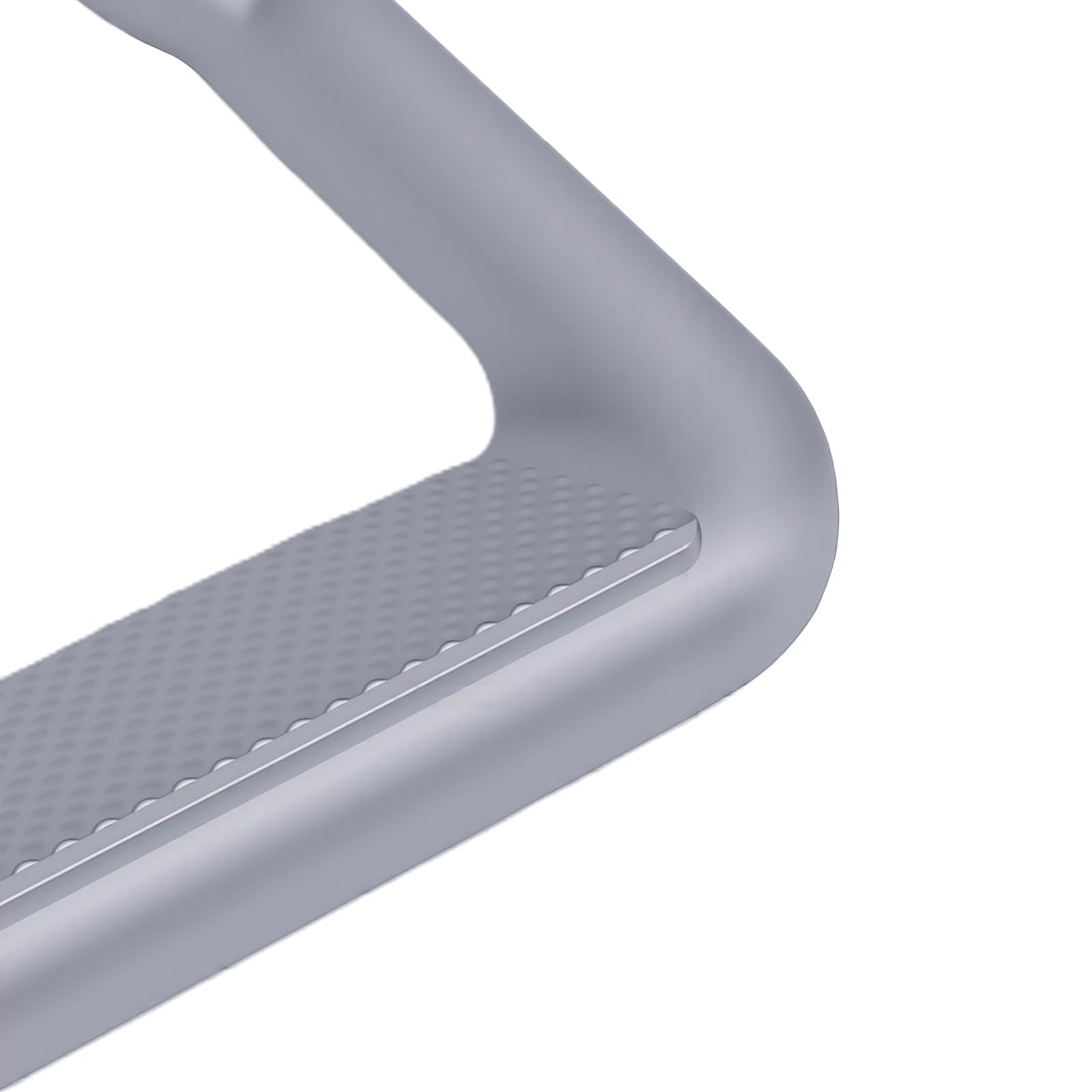 AMONIDA Escalones Laterales Universales para Camiones, Diseño de Aluminio Resistente con Superficie Texturizada Antideslizante, Reemplazo sin Esfuerzo, 2 Juegos, Acabado Plateado
