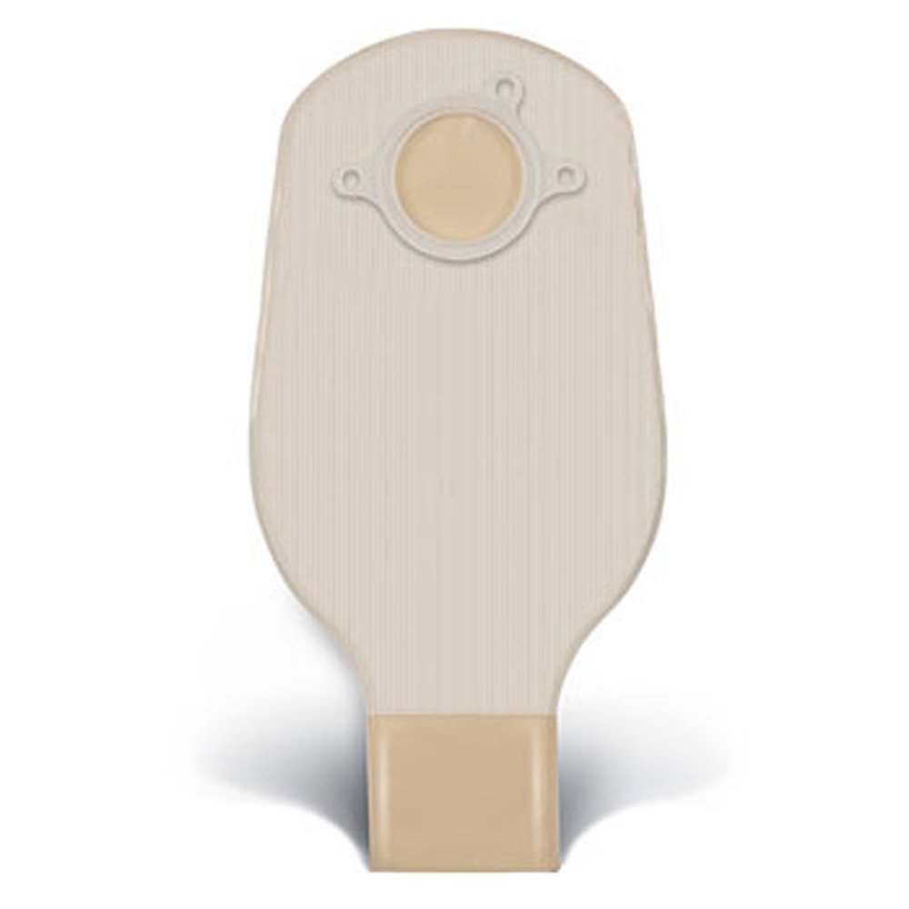 ConvaTec 404027 Natura 12" Two-Piece Drainable Pouch with 2-Sided Comfort Panel, Tail Clip, Opaque, 1-3/4" Flange, Pack of 20