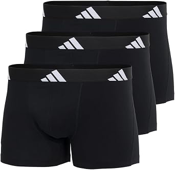 adidas Men's Trunk 3 PACK - Active Flex Cotton - Boxer Shorts