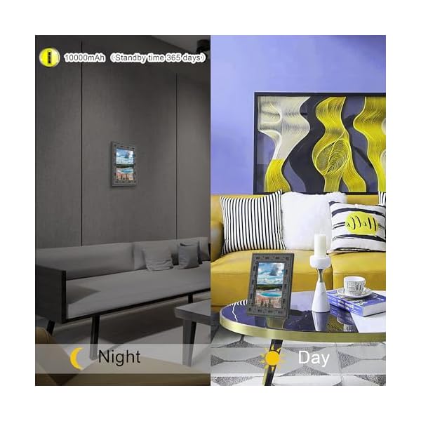 GIIRKUUU Spy Camera Picture Frame - Hidden Camera 1080P WiFi HD PIR Motion Detection Night Vision Offline Video Recorder Remote Real Time View Live Camera 1 Year Standby Security Nanny Cam - Image 5