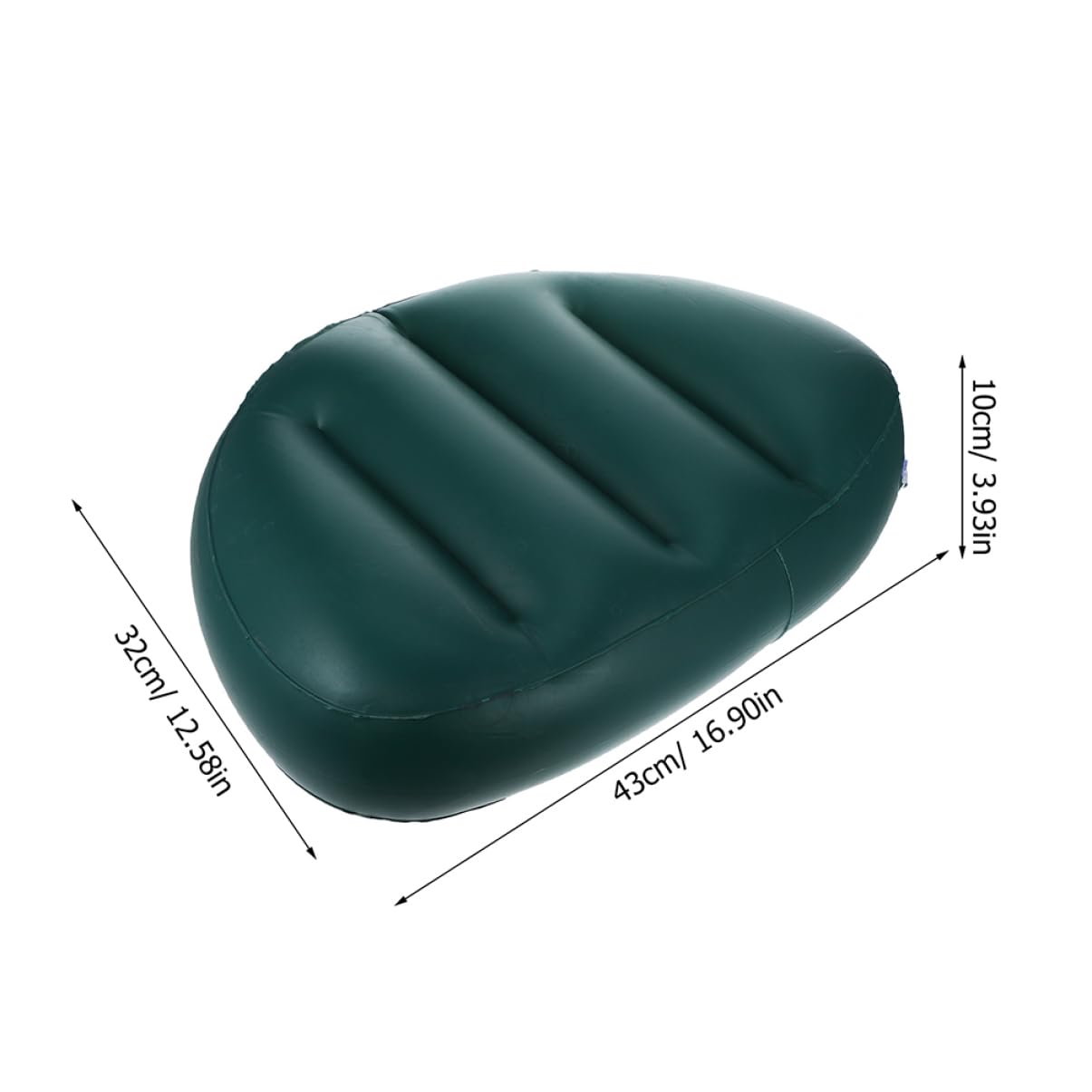 GALPADA 4pcs Inflatable Boat Seat Cushion Thickened Air Seat Cushion with Supportive Backrest for Kayaking Fishing and Camping Durable