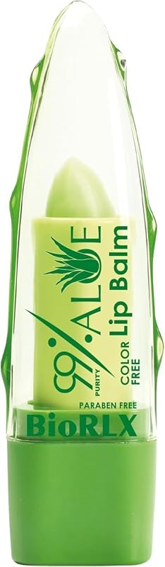 Bálsamo labial BioRLX com aloe vera, sem cor, 3,4 g