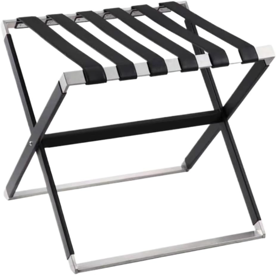 Foldable Suitcase Stand Folding Luggage Rack Hand -randor Box Stainless Steel Thick Coating Racks for Bedroom Hotel Guest Room Travel for Guest Room