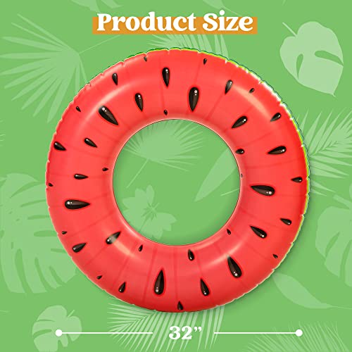 Sloosh 4 Pcs Inflatable Fruit Pool Tubes, Fruit Tube Swim Rings Pool Floats, Beach Summer Party Pool Floaties Toys For Kids And Adults #TOP5
