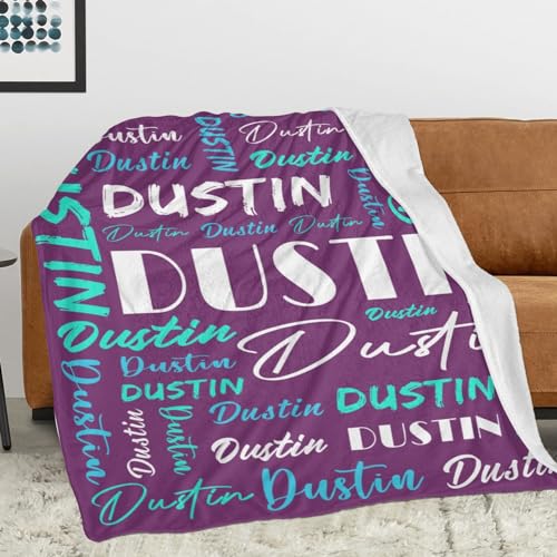 Personalized Blankets for Kids with Names Customized Blankets with Name for Adult Custom Blanket Gift for Birthday Christmas Valentines Day Gift