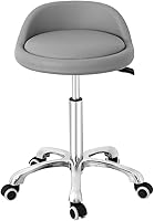 Vista 1 de Grace & Grace Professional Gilder Series con respaldo, cómodo asiento giratorio, neumático, ajustable, resistente, para tienda, salón, oficina