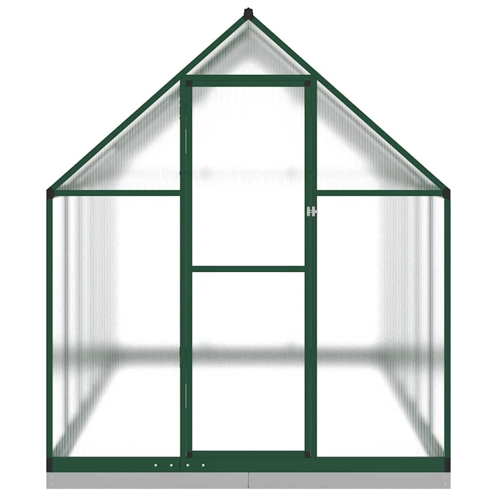 Serra da giardino, casetta per pomodori con telaio di fondazione, in alluminio e policarbonato, 334 x 169 x 202 cm, 5,64 m², per verdure, erbe, svernamento