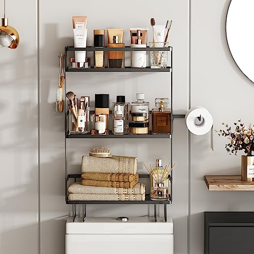 image for Godboat Bathroom Organizers and Storage, 3-Tier Bathroom Shelves, Over