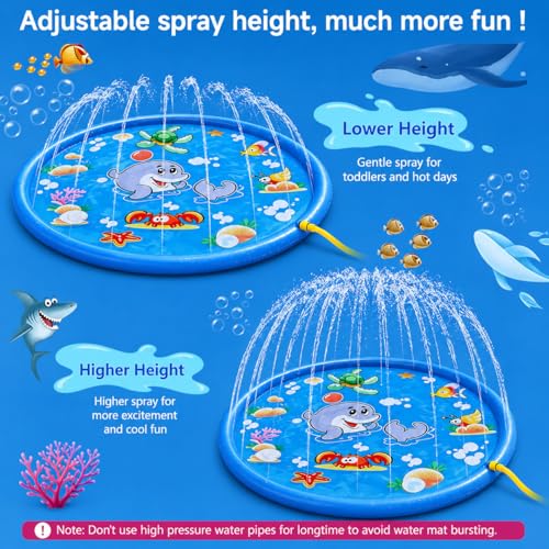 Splash pad anti-dérapant avec arroseur pour jeux d'eau extérieurs - 2