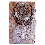 Kindle Fire HD 8 2017 Hülle,Supcase Kindle Fire HD8 Wallet Schutzhülle PU Leder Ständer Flip Hülle Cover mit Kartenfach & Auto Schlaf/Wach für Amazon Kindle Fire HD8 2016/2017 Etui Mandala